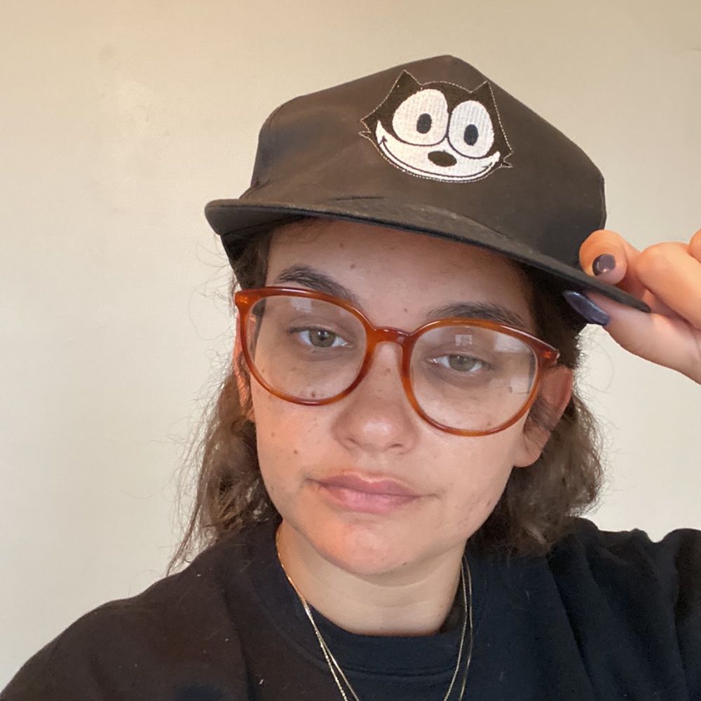 Rare Vtg. FELIX The Cat Stitched Hat